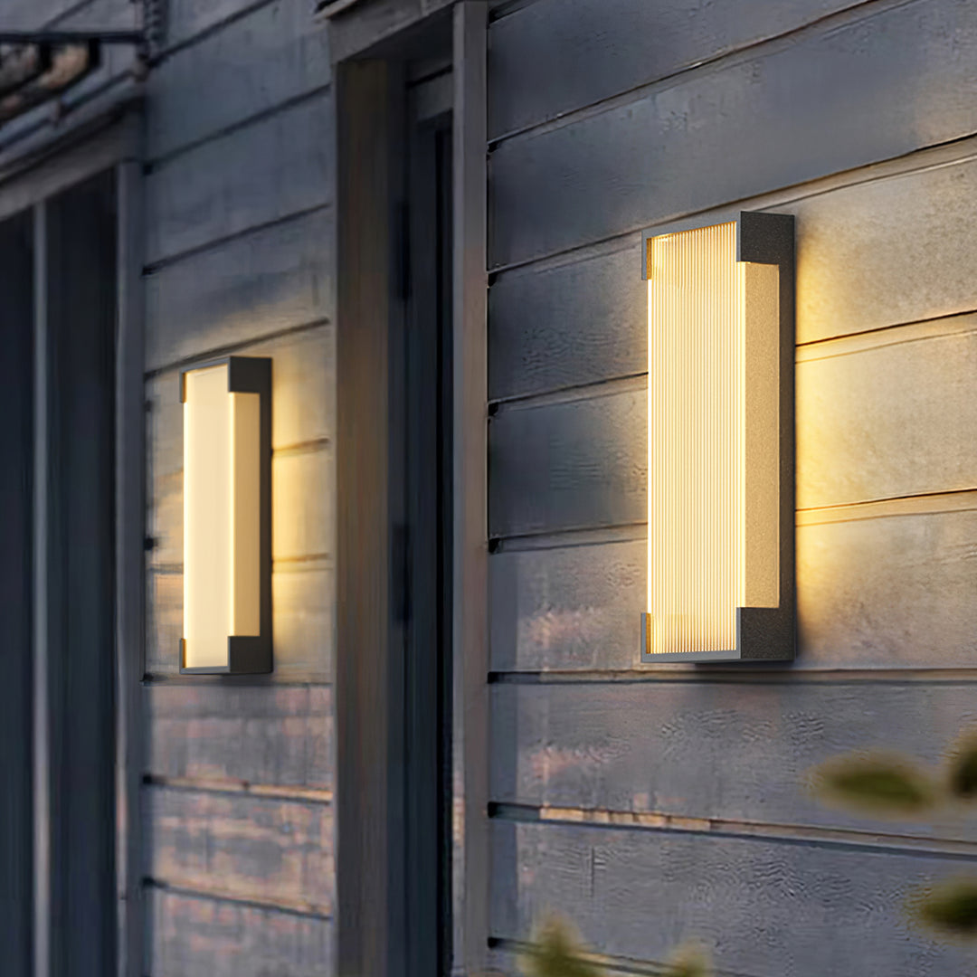 Rectangular Outdoor Wall Light - Vakkerlight