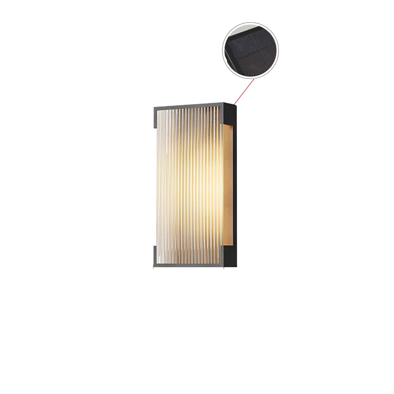 Rectangular Solar Outdoor Wall Light – Vakkerlight