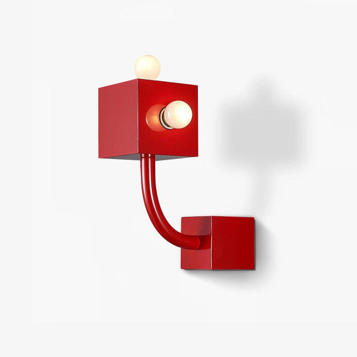 Red Cube Wall Lamp - Vakkerlight