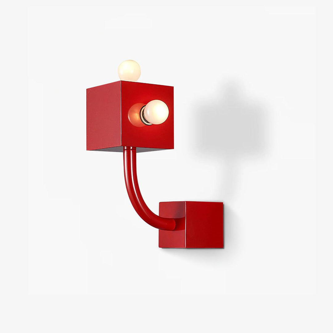 Red Cube Wall Lamp - Vakkerlight