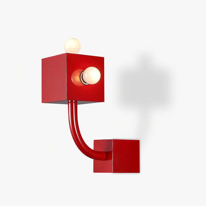 Red Cube Wall Lamp - Vakkerlight