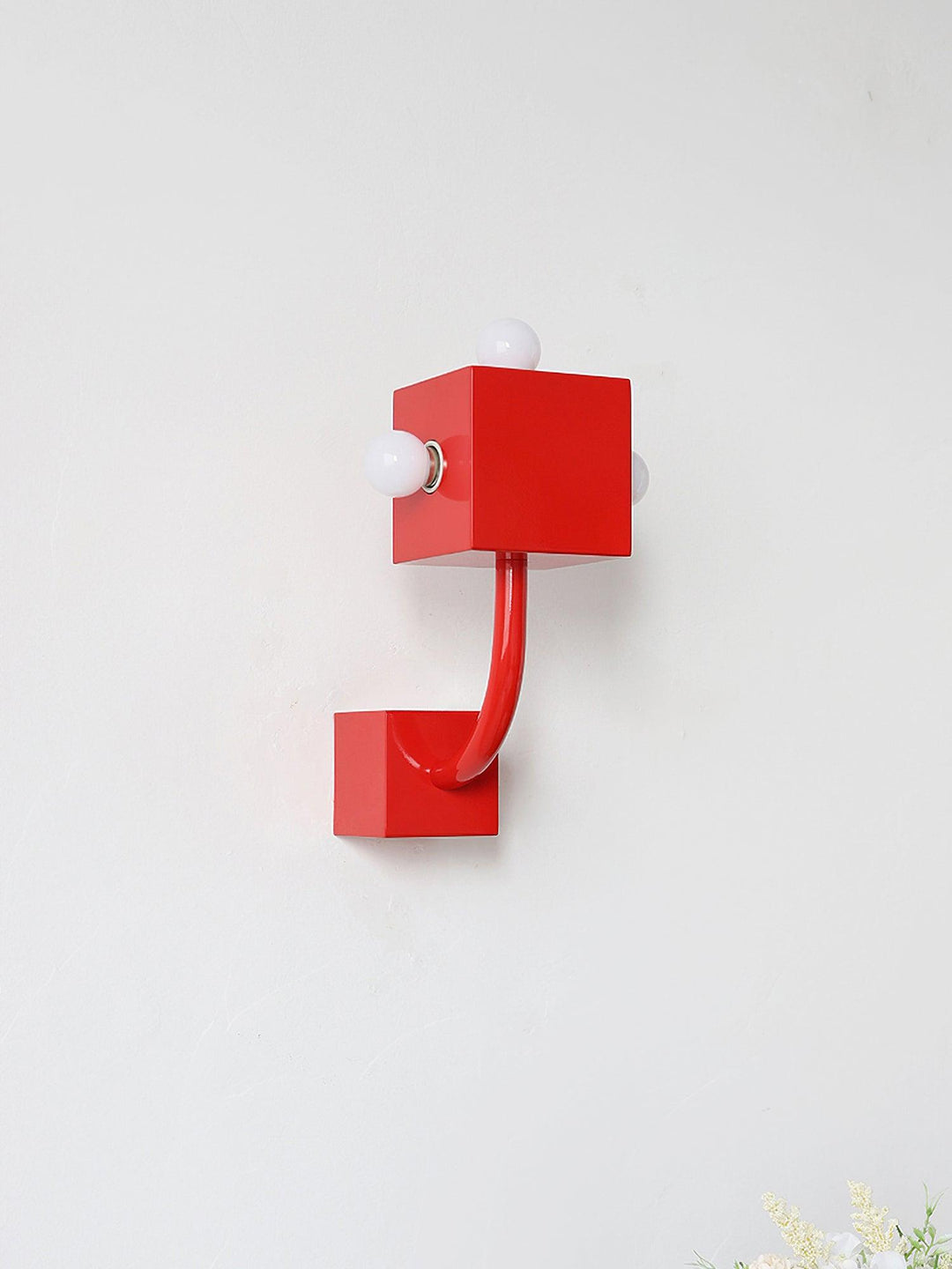 Red Cube Wall Lamp - Vakkerlight