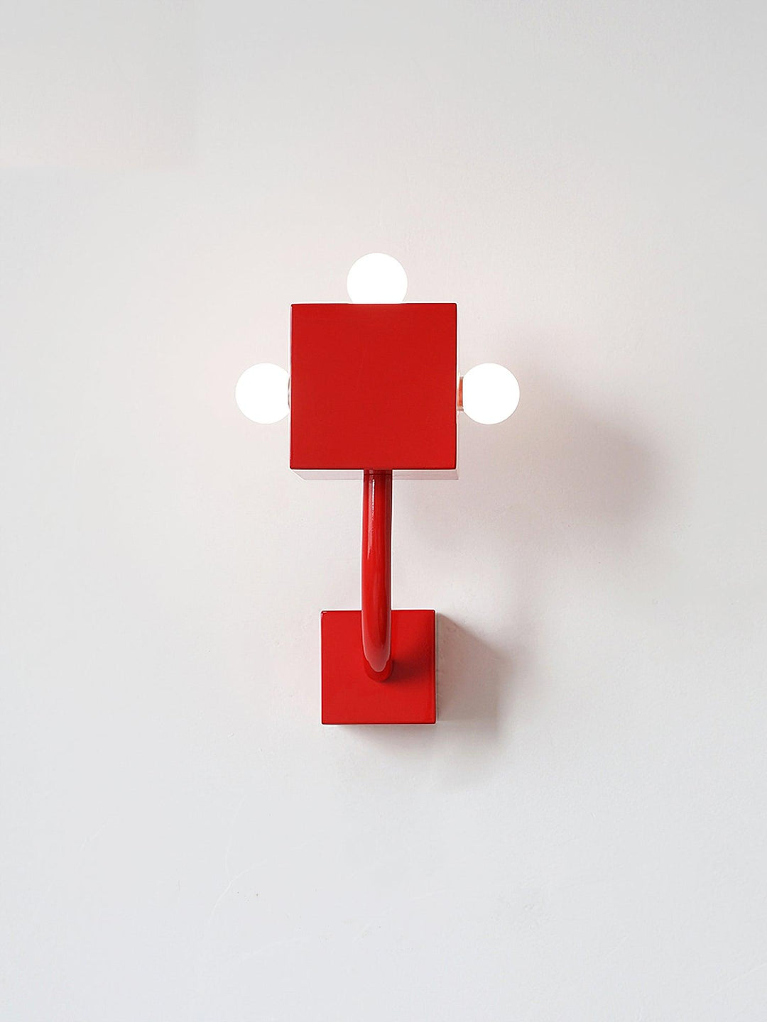 Red Cube Wall Lamp - Vakkerlight