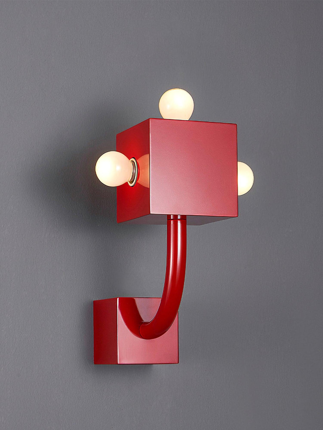 Red Cube Wall Lamp - Vakkerlight