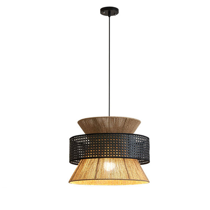 Reed Woven Rattan Pendant Light