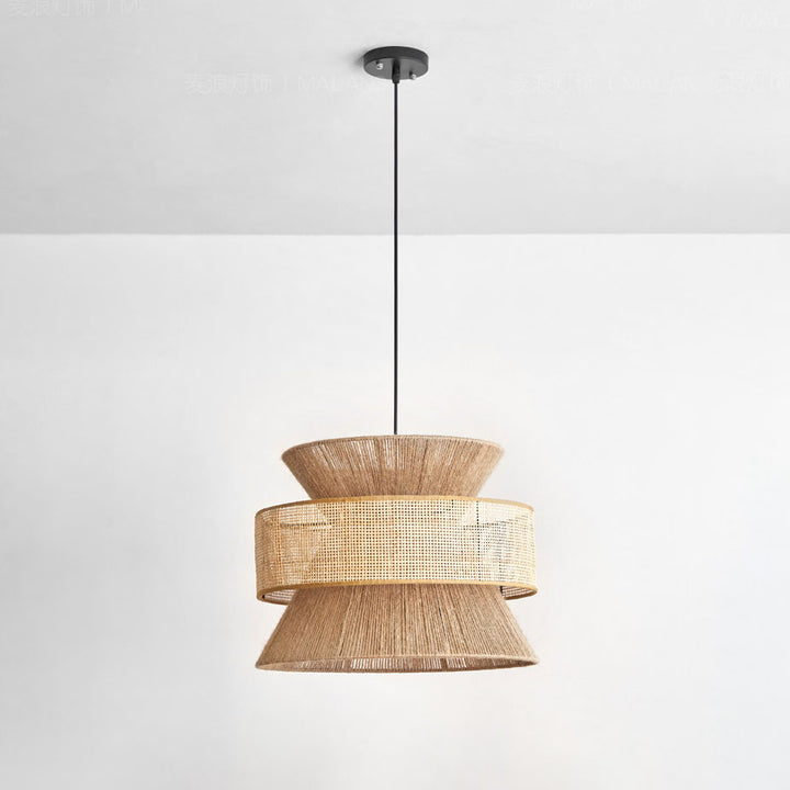 Reed Woven Rattan Pendant Light