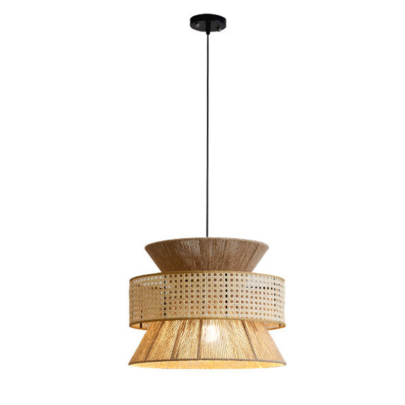 Reed Woven Rattan Pendant Light