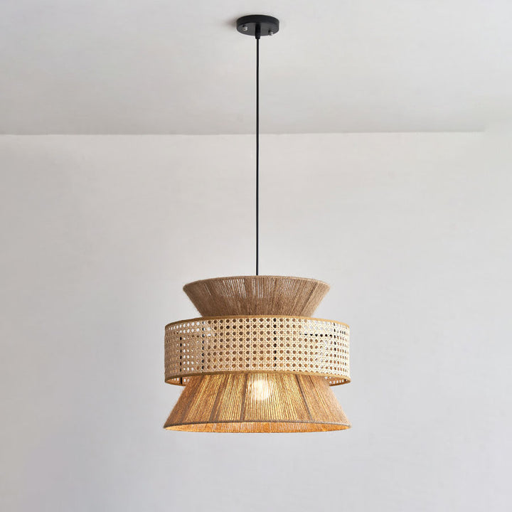 Reed Woven Rattan Pendant Light