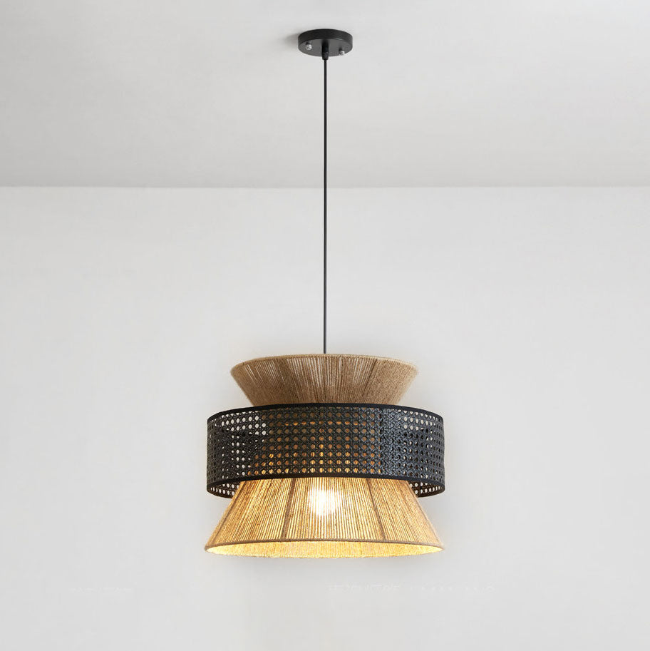 Reed Woven Rattan Pendant Light