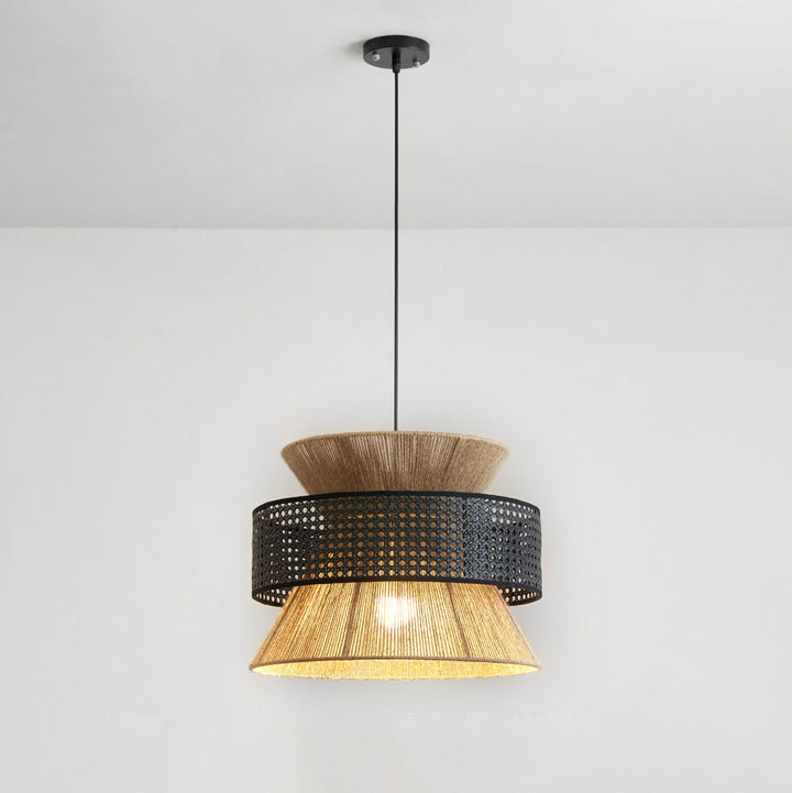 Reed Woven Rattan Pendant Light