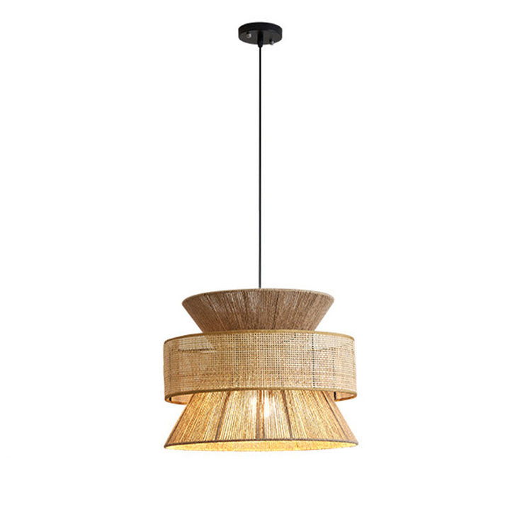 Reed Woven Rattan Pendant Light