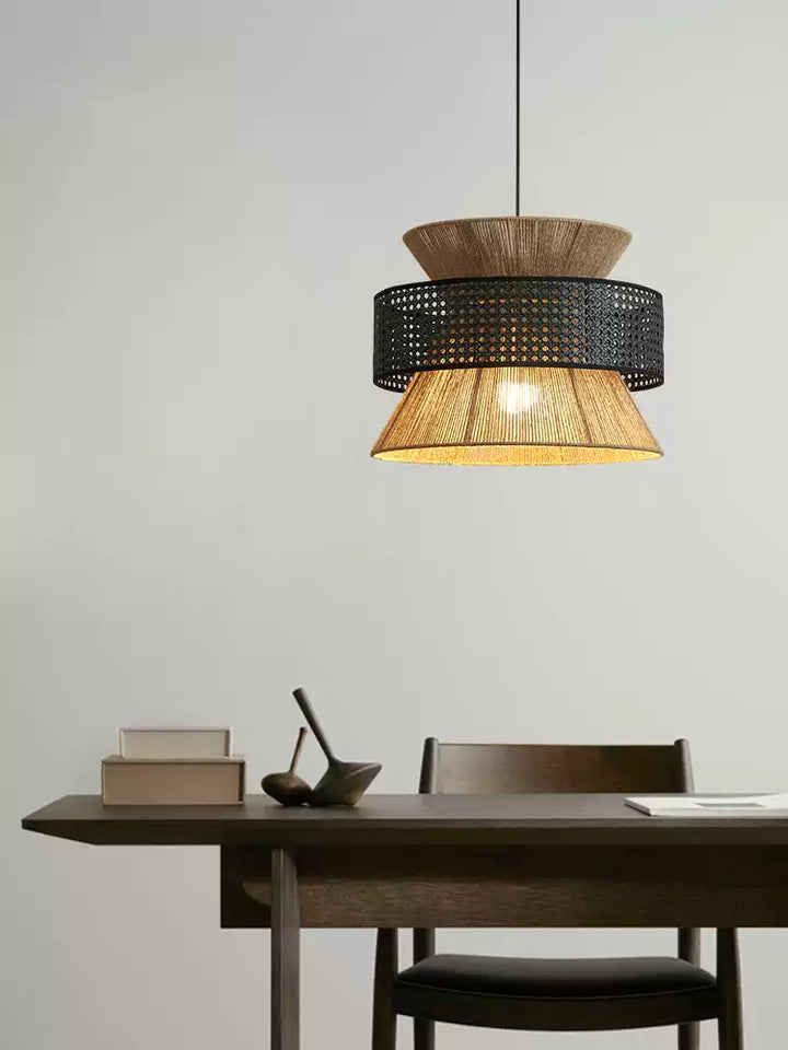 Reed Woven Rattan Pendant Light