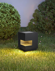 Regular Cube Solar Power Post Light