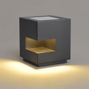 Regular Cube Solar Power Post Light
