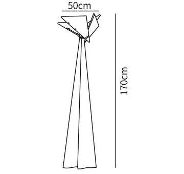 Religieuse Alabaster Floor Lamp — Dimension drawings 1