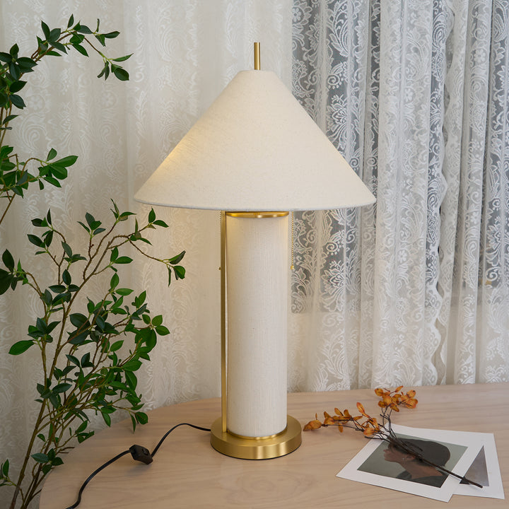 Remi Linen Table Lamp - Vakkerlight