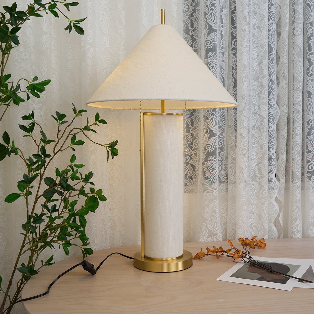 Remi Linen Table Lamp - Vakkerlight