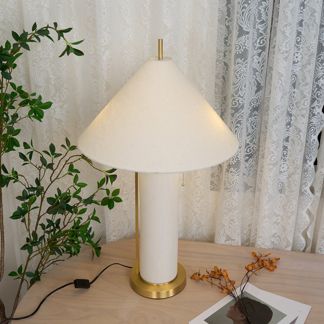 Remi Linen Table Lamp - Vakkerlight