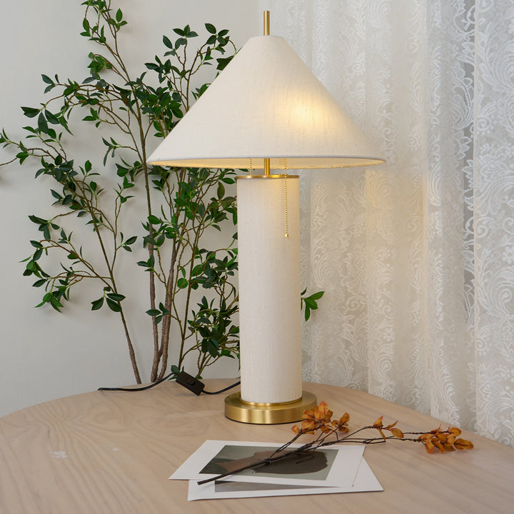 Remi Linen Table Lamp - Vakkerlight