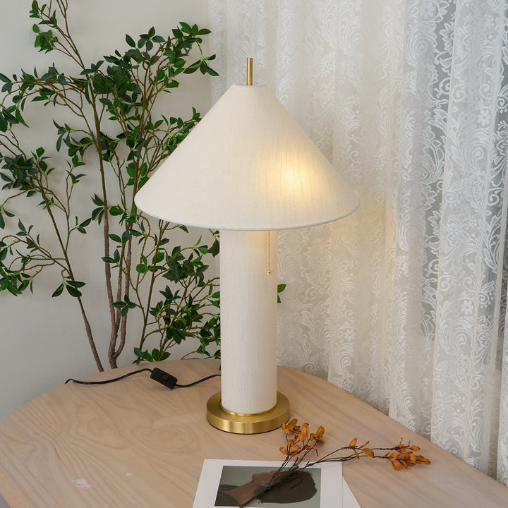 Remi Linen Table Lamp - Vakkerlight