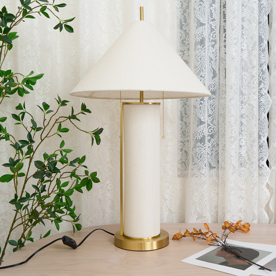 Remi Linen Table Lamp - Vakkerlight