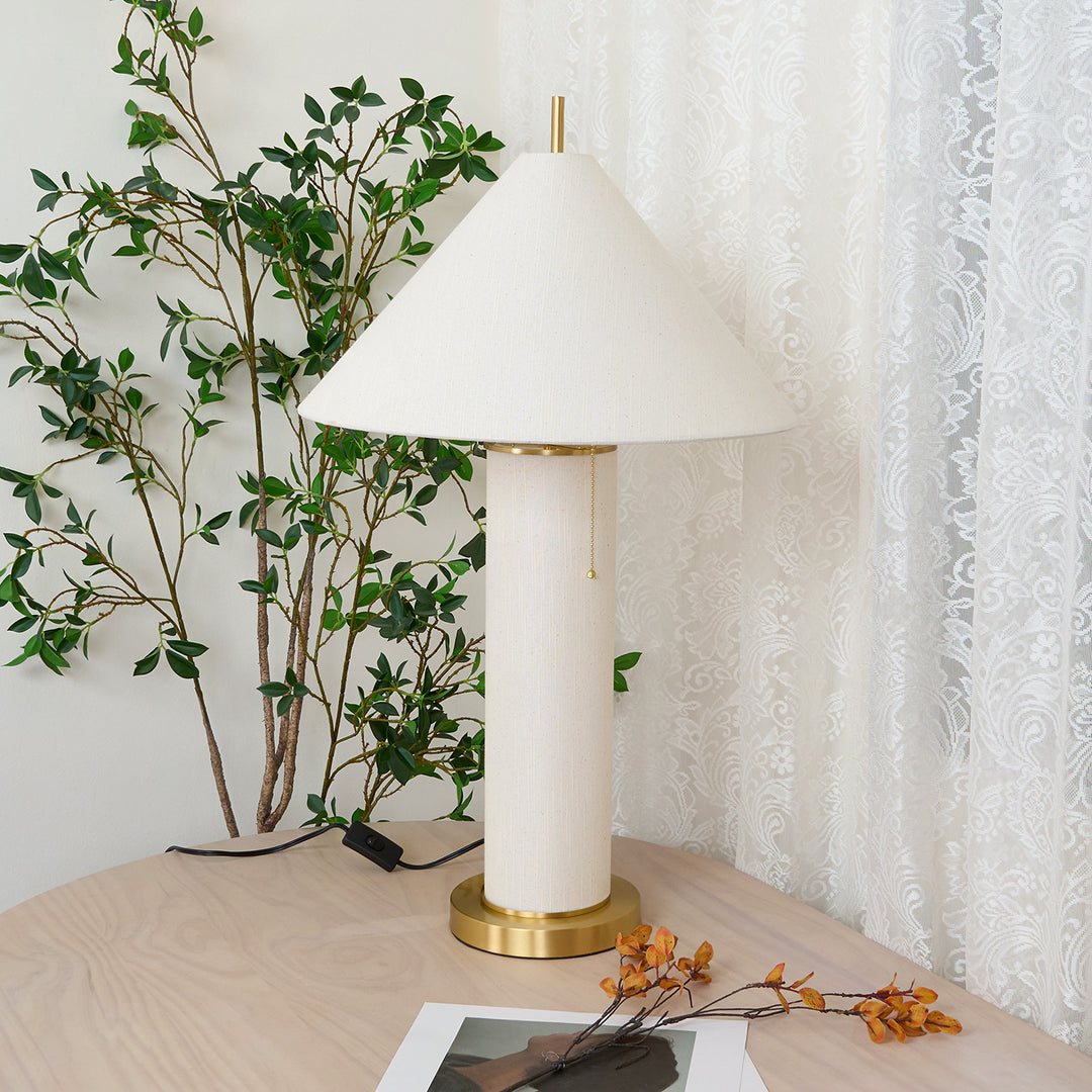 Remi Linen Table Lamp - Vakkerlight