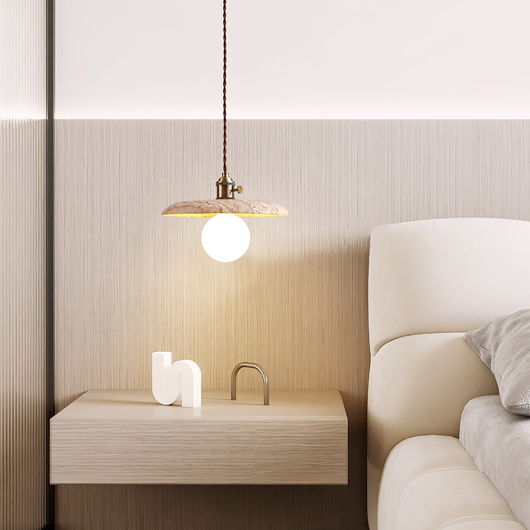 Renzo Travertine Pendant Light - Vakkerlight