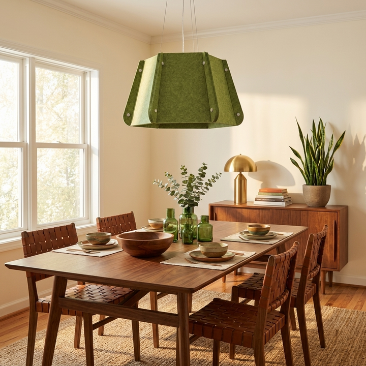 Repose Paneled Acoustic Pendant Light