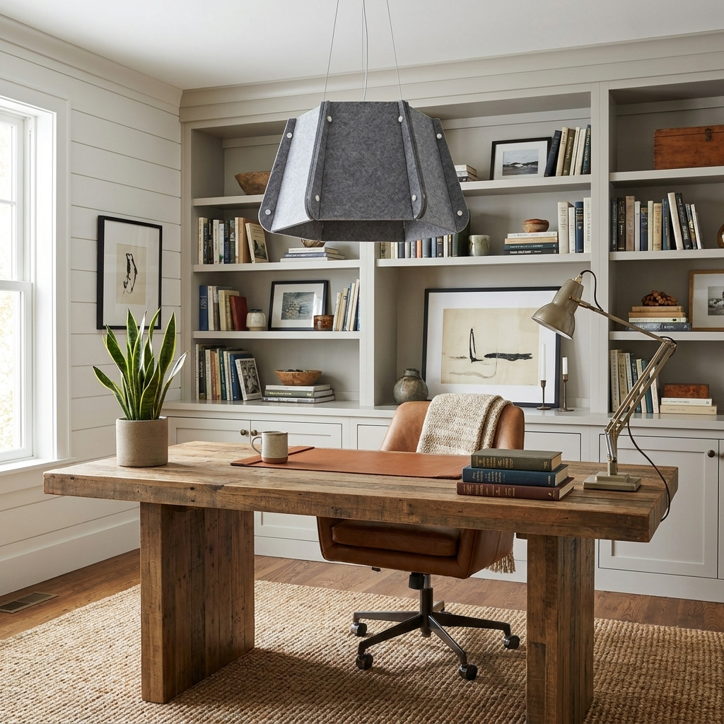 Repose Paneled Acoustic Pendant Light