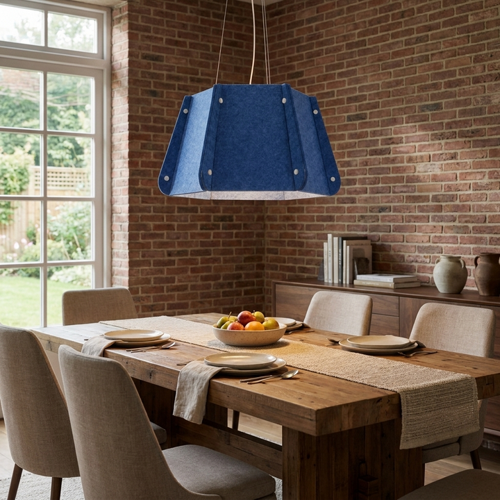 Repose Paneled Acoustic Pendant Light