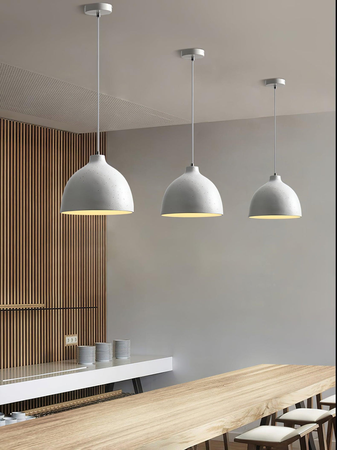 Resin Bowl Pendant Lamp - Vakkerlight