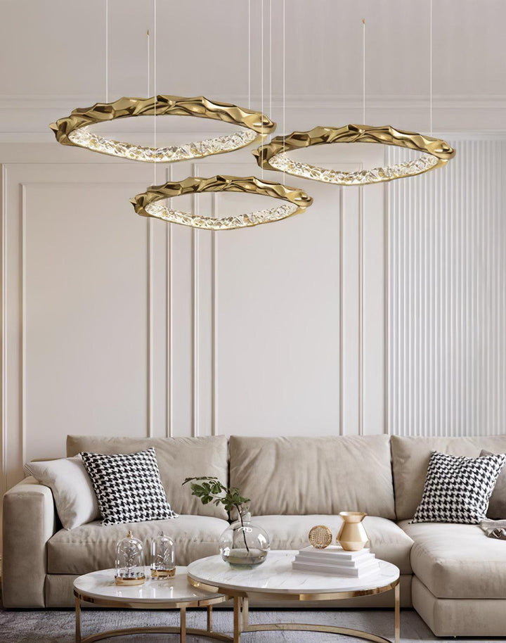 Resin Circlet Brass Pendant Lamp - Vakkerlight