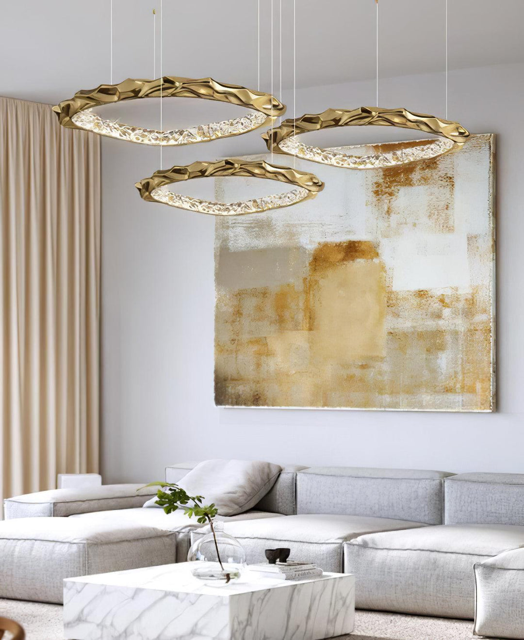 Resin Circlet Brass Pendant Lamp - Vakkerlight