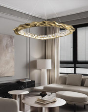 Resin Circlet Brass Pendant Lamp - Vakkerlight