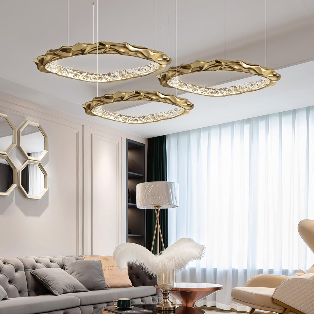 Resin Circlet Brass Pendant Lamp - Vakkerlight