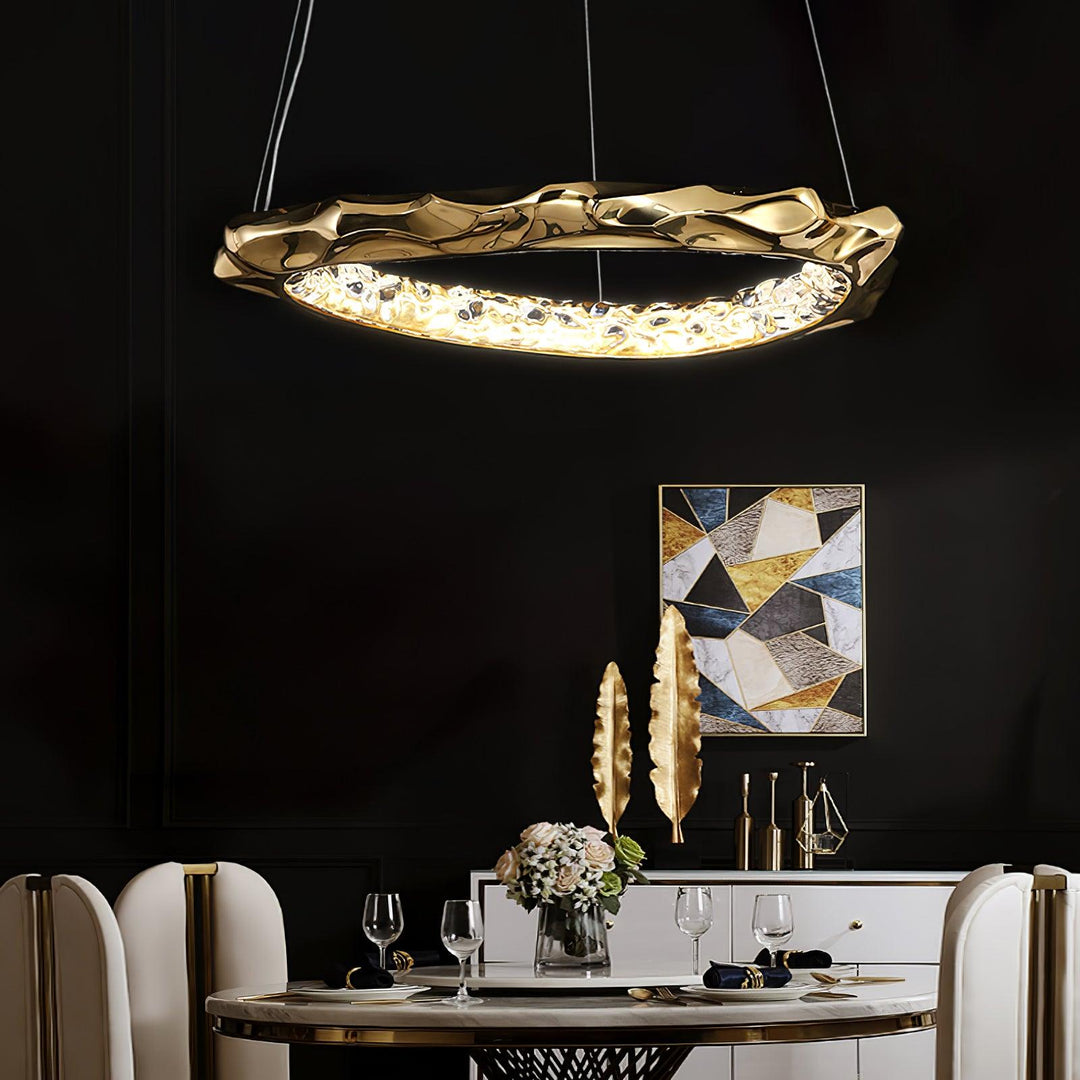 Resin Circlet Brass Pendant Lamp - Vakkerlight