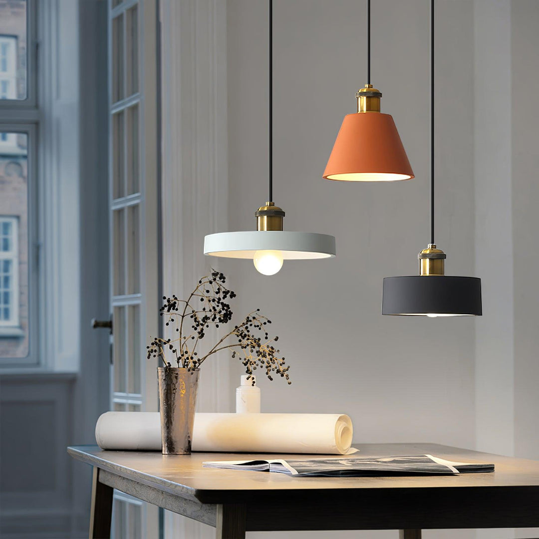 Resin Geometric Pendant Lamp - Vakkerlight