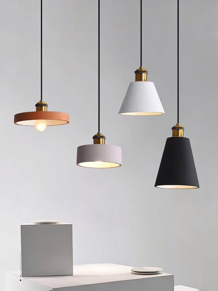 Resin Geometric Pendant Lamp - Vakkerlight