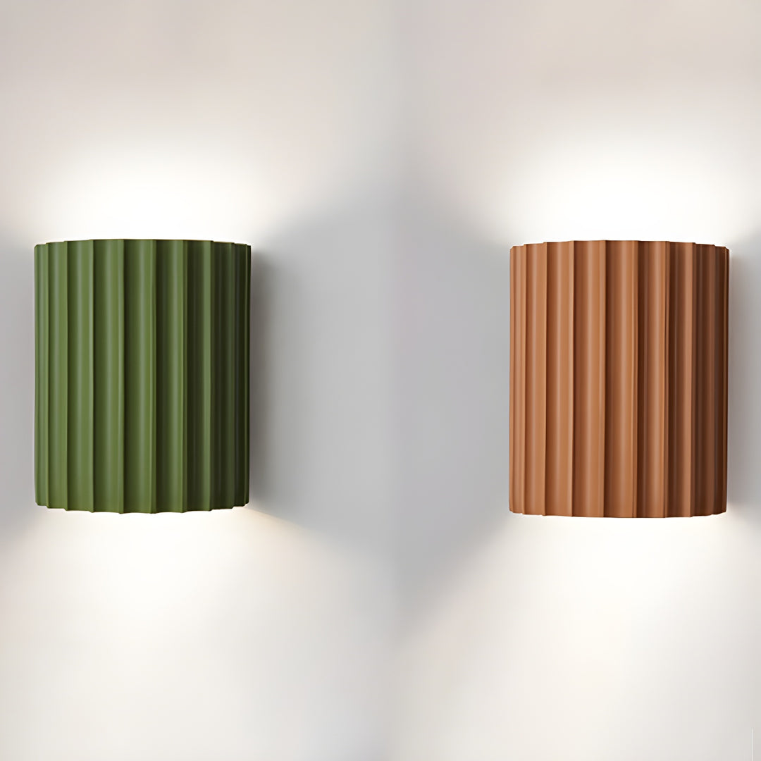 Resin Ribbed Wall Lamp - Vakkerlight