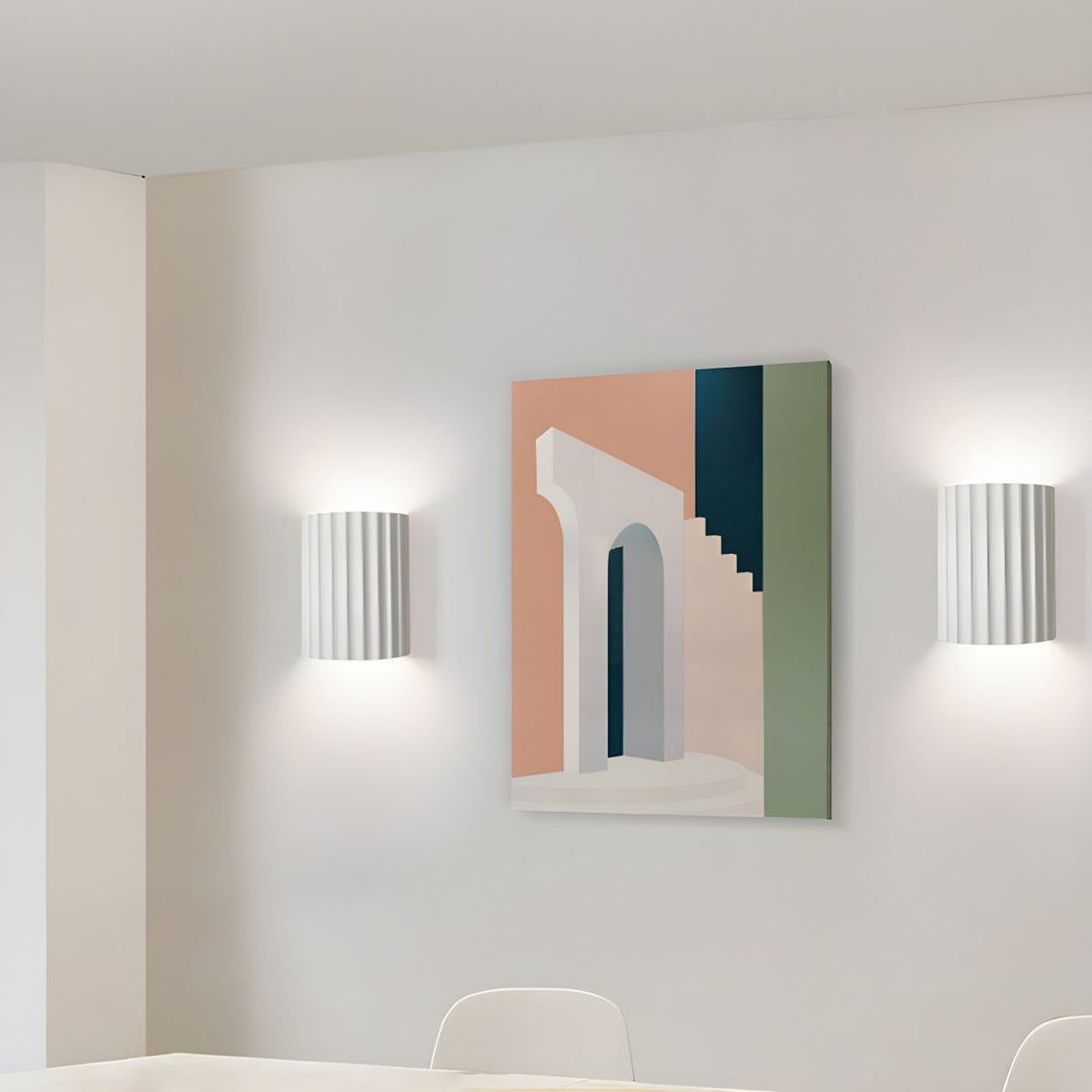 Resin Ribbed Wall Lamp - Vakkerlight