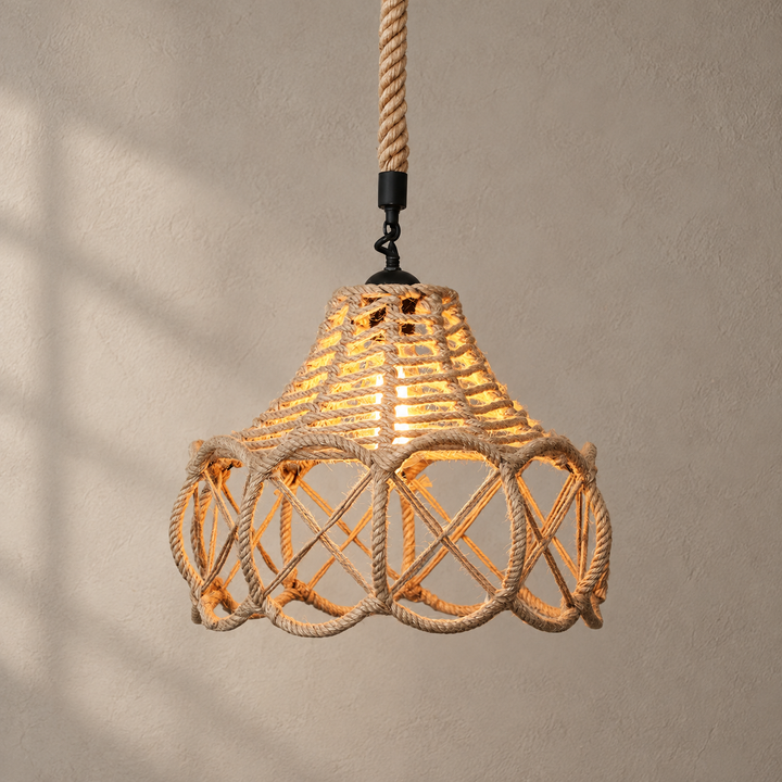 Suspension Rétro Corde de Chanvre Originale