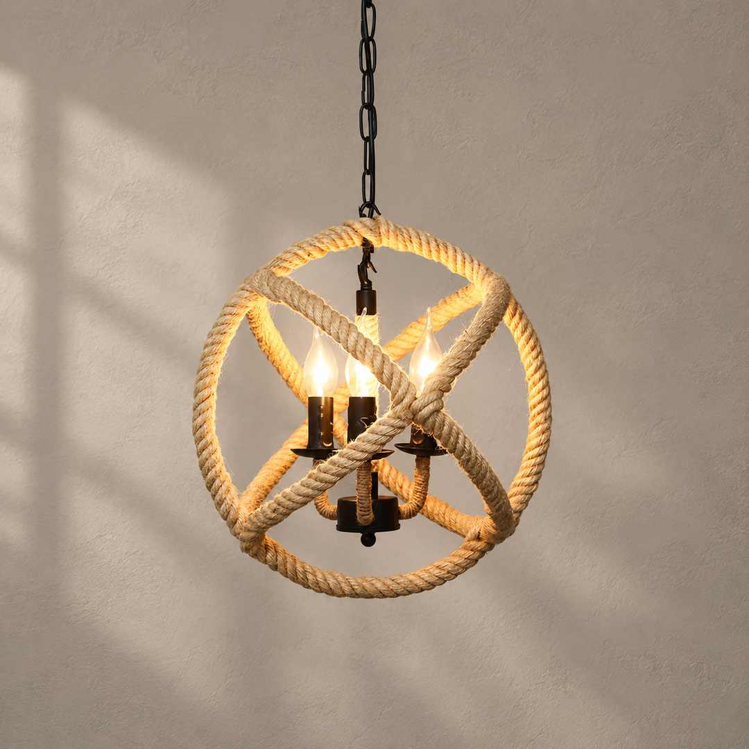 Suspension Rétro Corde de Chanvre Originale