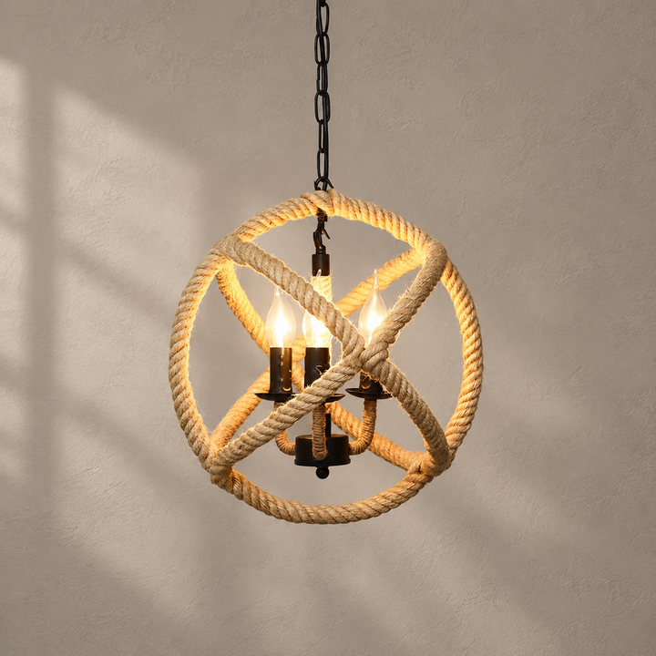 Suspension Rétro Corde de Chanvre Originale