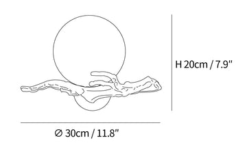 Aplique Retro Twigs — Dimension drawings 1