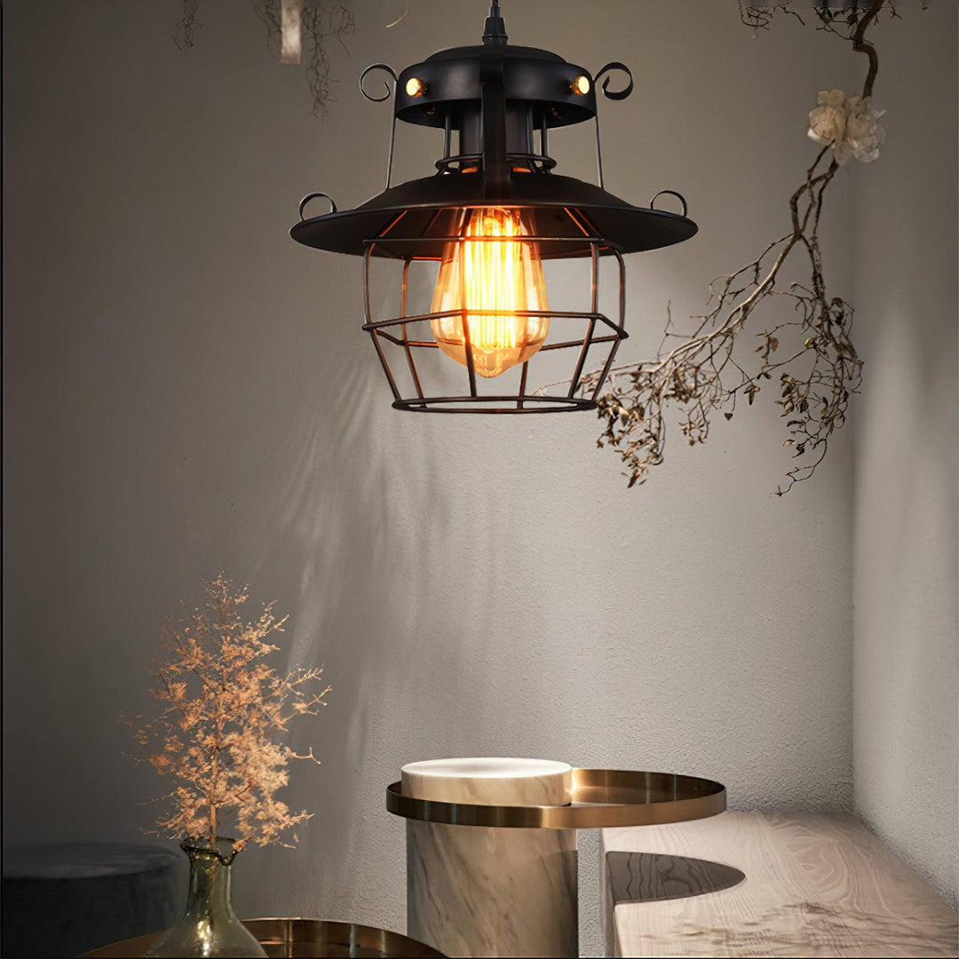 Retro Birdcage Pendant Light - Vakkerlight