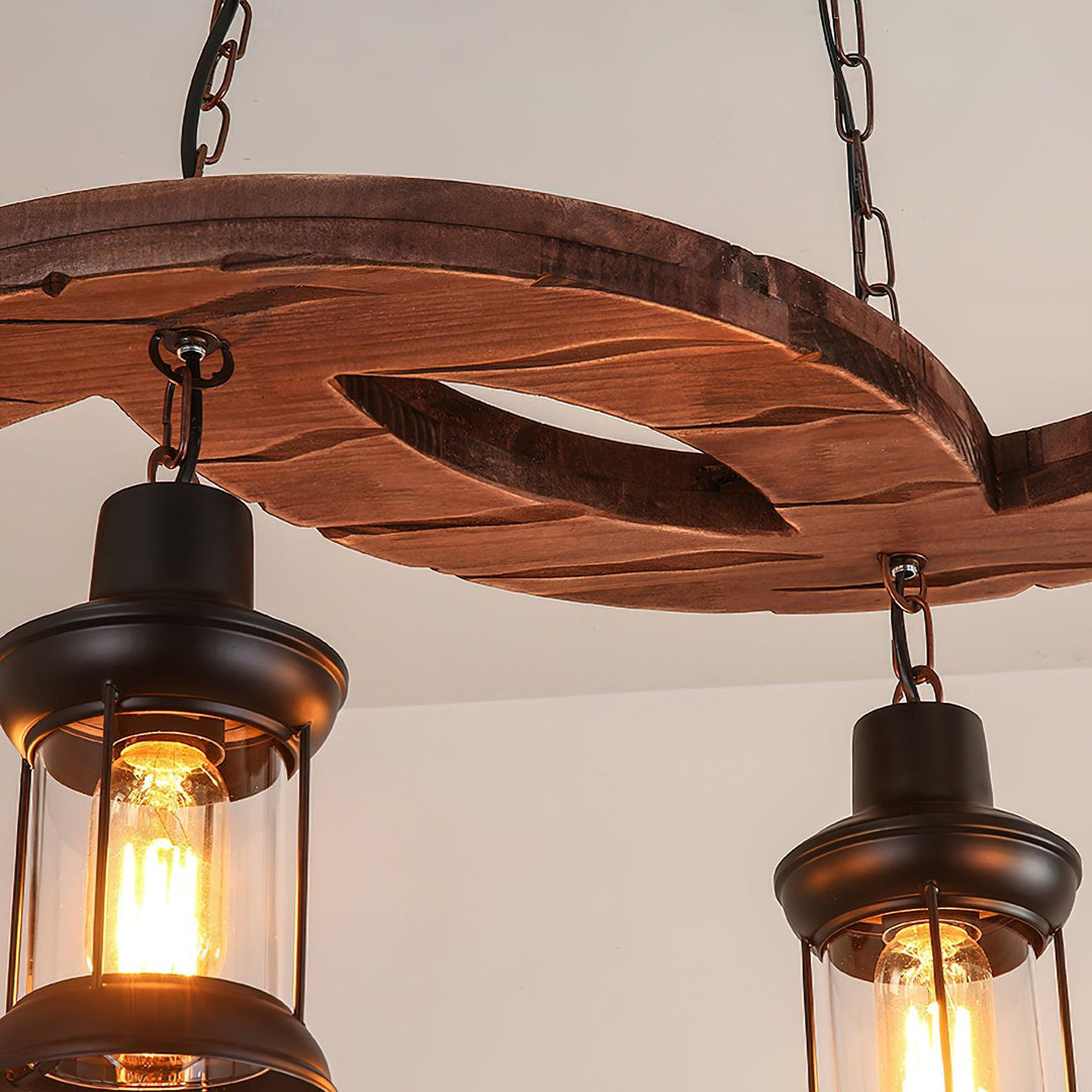 Retro Boat Wood Chandelier - Vakkerlight