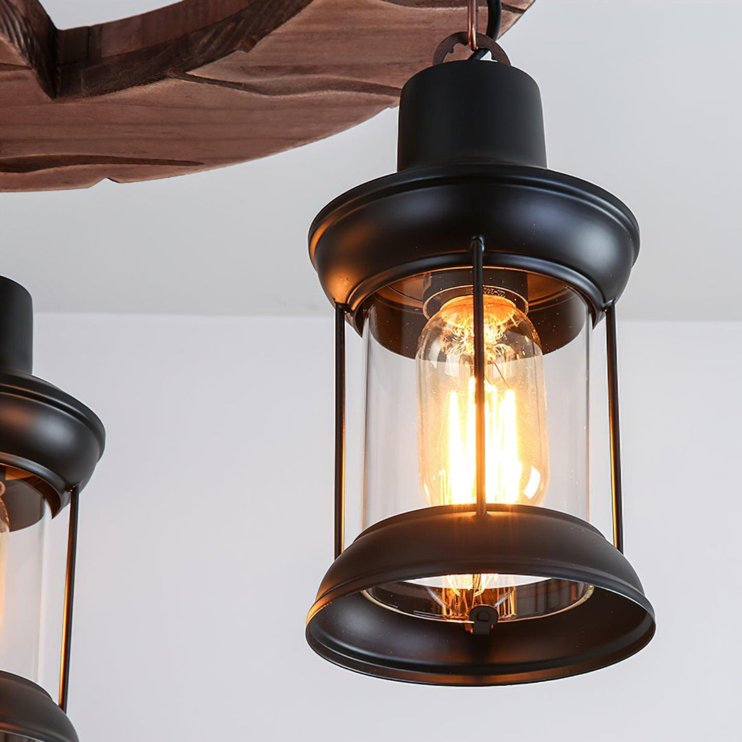 Retro Boat Wood Chandelier - Vakkerlight