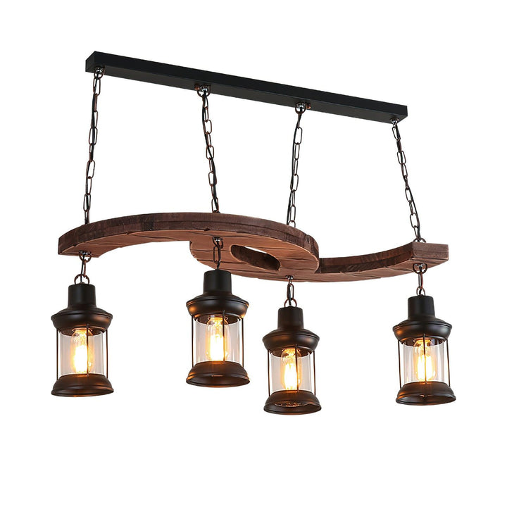 Retro Boat Wood Chandelier - Vakkerlight