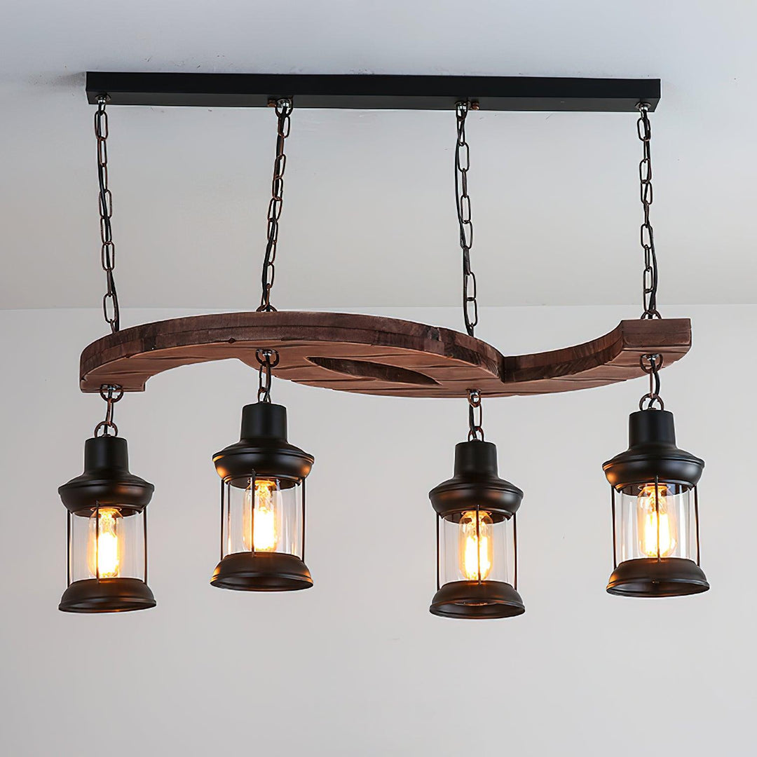 Retro Boat Wood Chandelier - Vakkerlight