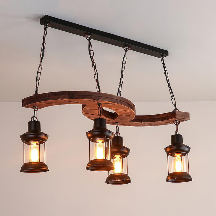 Retro Boat Wood Chandelier - Vakkerlight